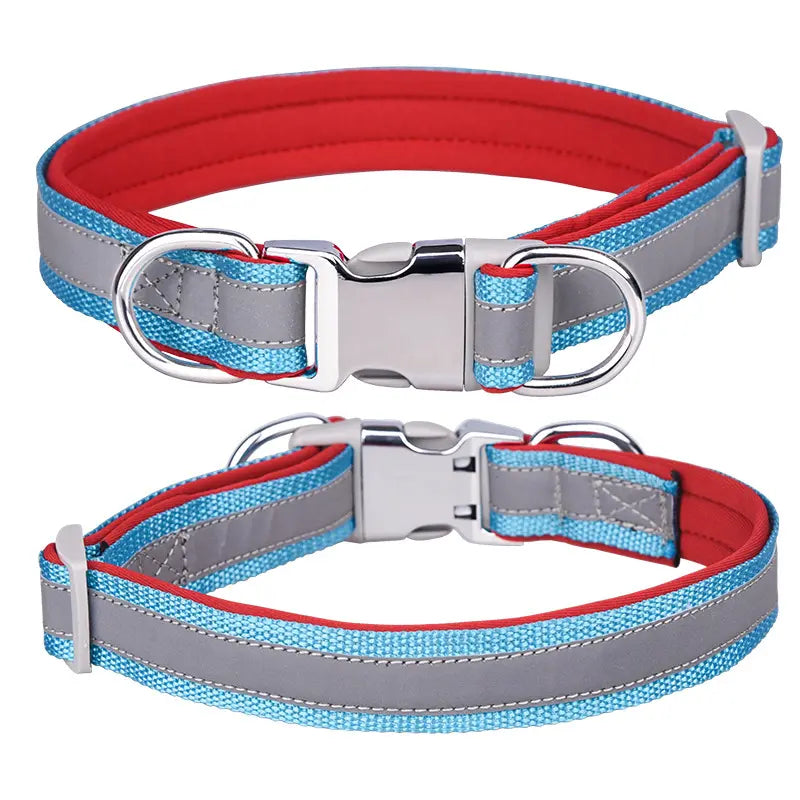 Custom Reflective Nylon Dog Collar