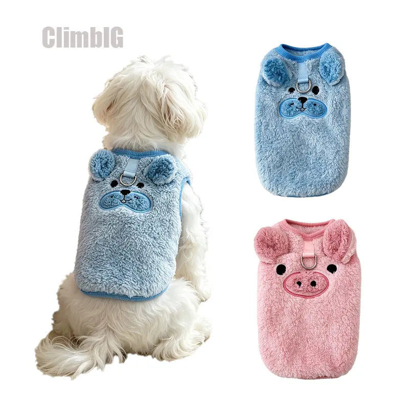 Fleece Pet Vest for Small Dogs & Cats, Warm Puppy Coat, Soft Pet Sweater, Winter Dog Clothes, Cozy Cold Weather Apparel for Puppies & Kittens, Indoor Outdoor Wear, Daily Walks. Indoor,Outdoor