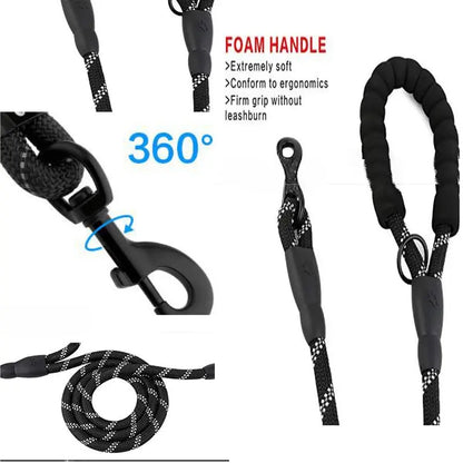 Heavy-Duty Double Handle Dog Leash