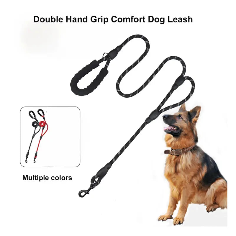 Heavy-Duty Double Handle Dog Leash