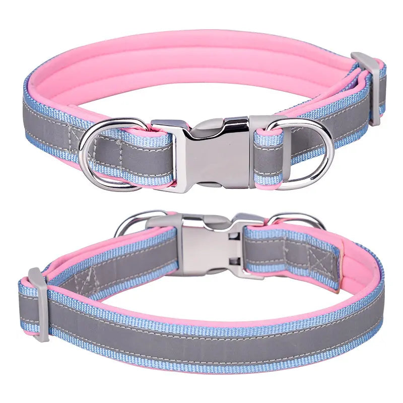 Custom Reflective Nylon Dog Collar