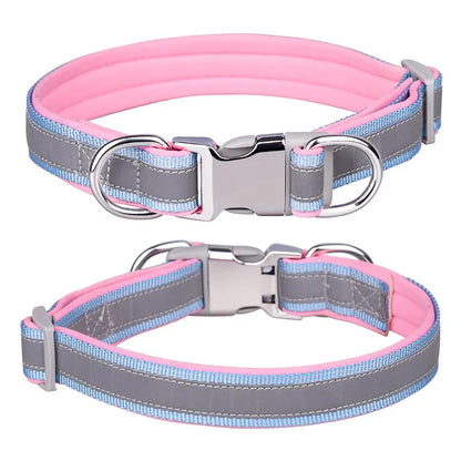 Custom Reflective Nylon Dog Collar