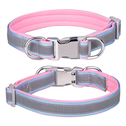 Custom Reflective Nylon Dog Collar