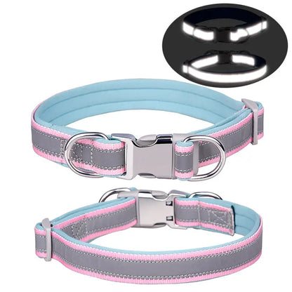 Custom Reflective Nylon Dog Collar