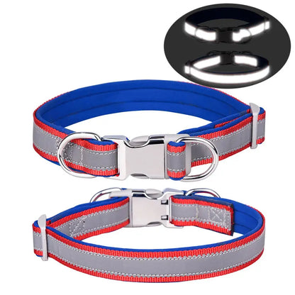 Custom Reflective Nylon Dog Collar