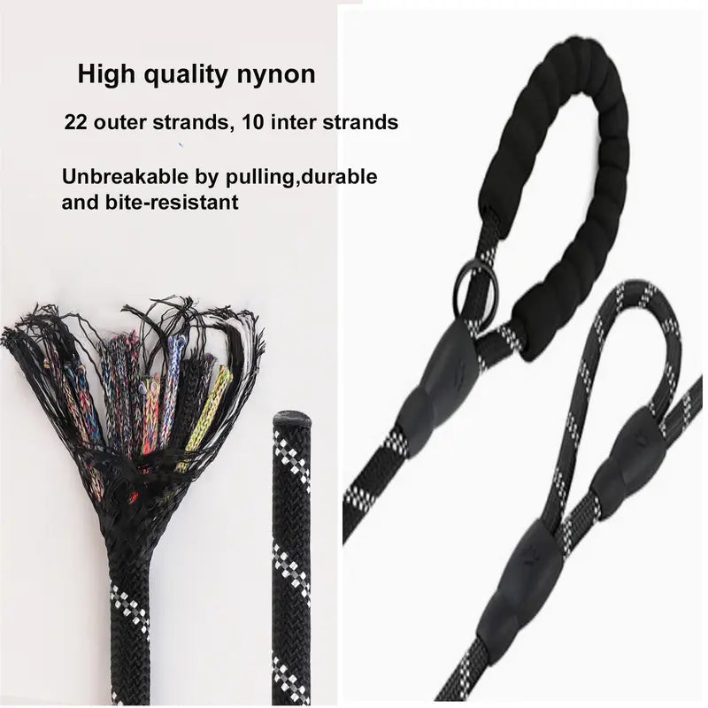 Heavy-Duty Double Handle Dog Leash