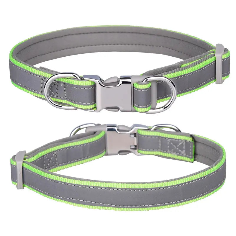 Custom Reflective Nylon Dog Collar