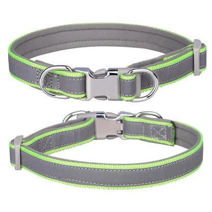 Custom Reflective Nylon Dog Collar