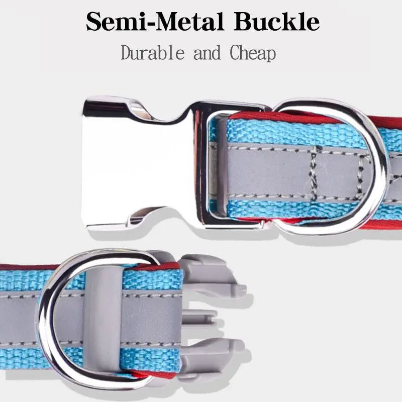Custom Reflective Nylon Dog Collar